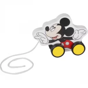 Image of Disney Wooden Mickey Mouse Pull Along