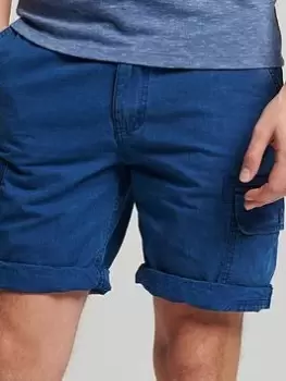 Image of Superdry Vintage Cargo Shorts, Indigo, Size 32, Men