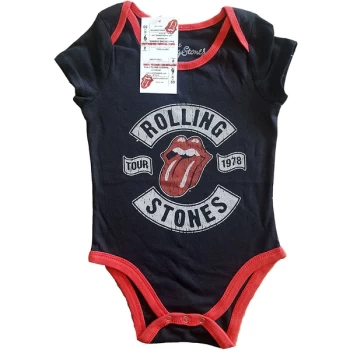 Image of The Rolling Stones - US Tour 1978 Kids 6-9 Months Babywear - Black