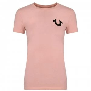 Image of True Religion World Tour Logo t Shirt - Pink/Glitter