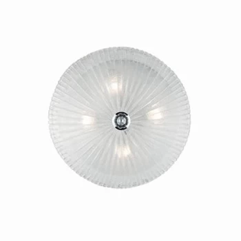Image of Shell 4 Light Indoor Wall / Ceiling Light Chrome with Clear Glass, E27