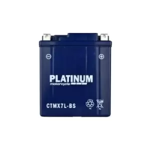 Image of Platinum - Motorcycle mf agm Battery 12V - 6Ah - 100CCA - CTMX7L-BS