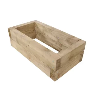 Image of Forest Garden Rectangular Sleeper Raised Bed Softwood