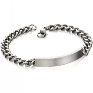Image of Mens Fred Bennett Stainless Steel ID Bracelet