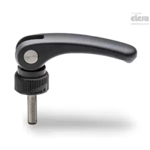 Image of ELESA LAC Cam levers Technopolymer With adjustable ring-nut rotating pin with th