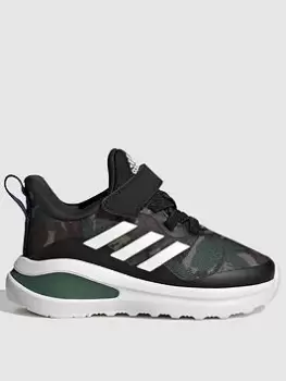 Image of Adidas Infant Fortarun, Black/White, Size 3