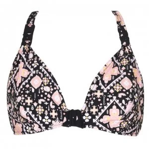 Image of Seafolly Inka Halter Bikini Top - BLACK