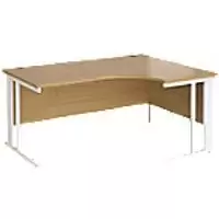 Image of Dams International Right Hand Ergonomic Desk MCM16ERWHO 1,600 x 1,200 x 725 mm