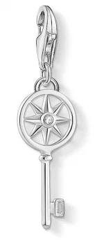 Image of Thomas Sabo Charm Pendant Key With Star' 925 Sterling Jewellery