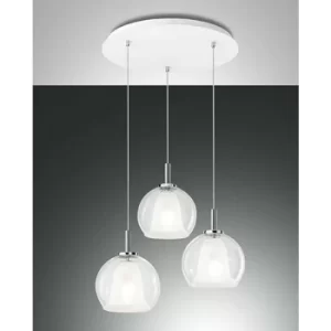 Image of Fabas Luce Bretagna Cluster Pendant Ceiling Light Transparent Glass, E27