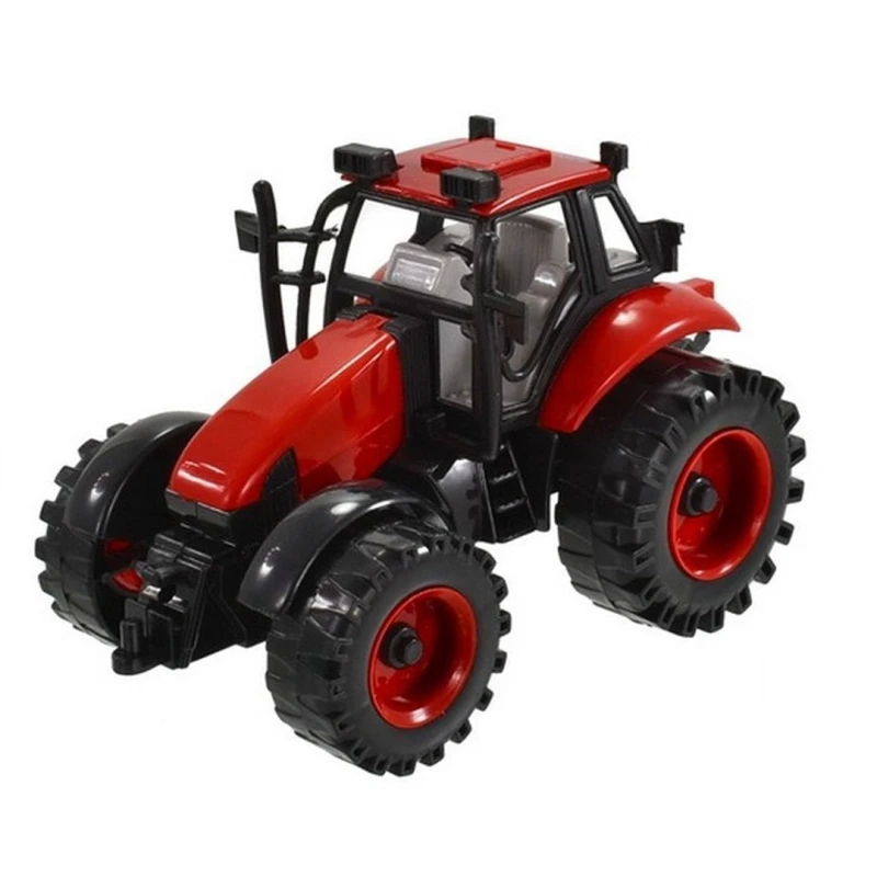 Image of Kandy Toys On The Farm Plastic Tractor In Window Box Multi unisex