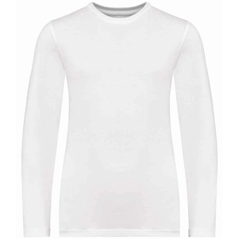 Image of Native Spirit Cotton Long-Sleeved T-Shirt in White Size: 4-6 Years White Unisex 4-6 Years