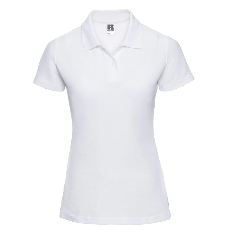 Image of Russell Pique Polo Shirt White female