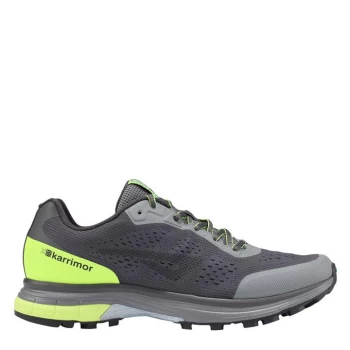 Image of Karrimor Tempo Running Trainers Mens - Grey/Lime