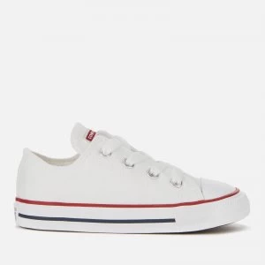 Image of Converse Toddlers Chuck Taylor All Star Ox Trainers - White - UK 7 Toddler - White