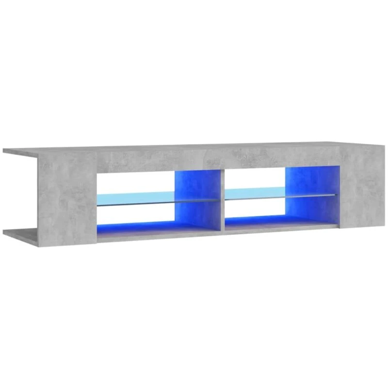 Image of VIDAXL TV Cabinet with LED Lights Concrete Grey 135x39x30cm Vidaxl 8720286216439