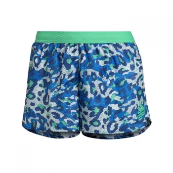 Image of adidas Adizero Split Shorts Womens - Bold Blue / Semi Screaming Gre