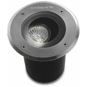 Image of Gea recessed spotlight, GU10, stainless steel 316 and glass, orientable