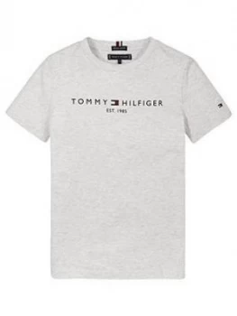 Image of Tommy Hilfiger Boys Essential Logo Short Sleeve T-Shirt - Grey