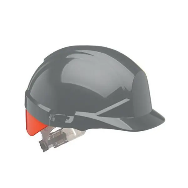 Image of Reflex Centurion ReflexSlip Ratchet Safety Helmet with Orange Rear Flash Grey CNS12EHVOA