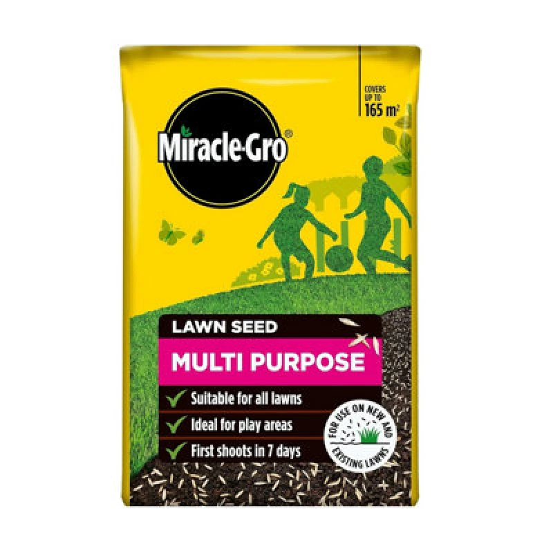 Image of Miracle-Gro Multi Purpose Lawn Seed 165M2 Ryegrass Fine Fescues Grass Seed 5Kg
