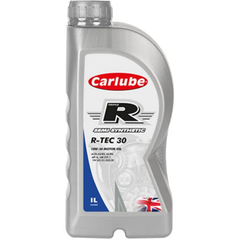 Image of Carlube Triple R , R-Tec 30 10W-30 Semi Synthetic Motor Oil 1L