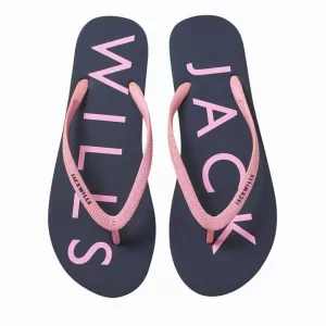 Image of Jack Wills Flip Flops - Pink Navy