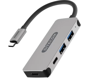 Image of SITECOM CN 384 USB Type-C to USB-A & USB Type-C Hub