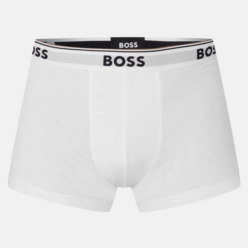 Image of Boss 3 Pack Power Boxer Shorts - White White 2XL