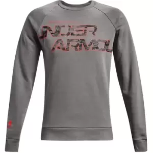 Image of Under Armour Rival Fleece Camo Sweatshirt Mens - Grey