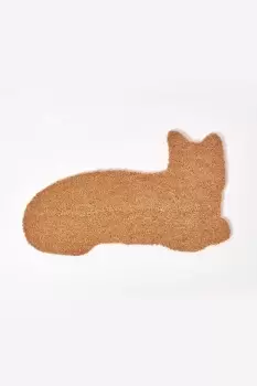 Image of Coir Cat Shaped Non-Slip Doormat