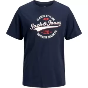 Image of Jack and Jones Logo T Shirt Junior - Blue