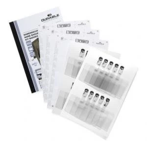 Image of Durable NAME BADGE SET CLIP 60x90mm 20 x 8106 32 Inserts-4 A4 Print