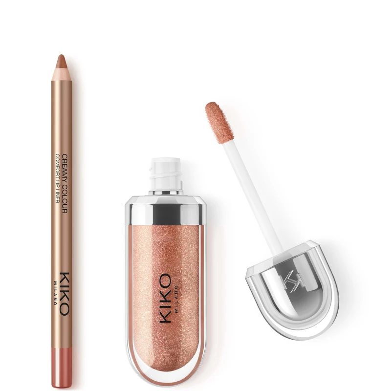 Image of KIKO Milano 3D Hydra Lipgloss 6.5ml (Various Shades) - 18 Golden Sparkle