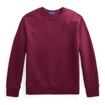 Image of Polo Ralph Lauren Junior Boys Crew Neck Sweatshirt - Classic Wine