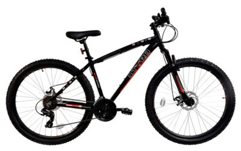 Image of Basis El Toro Hardtail Mountain Bike, 27.5" Wheel - Black/Red Black unisex