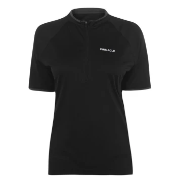 Image of Pinnacle Short Sleeve Cycling Jersey Ladies - Black