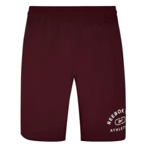 Image of Reebok Woven Graphic Shorts - Red
