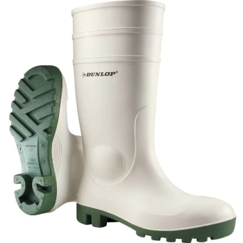 Image of Dunlop - 171BV ProMaster Safety White/Green Wellington Boots - Size 6 (39)