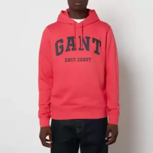Image of GANT Mens Chest Logo Pullover Hoodie - Watermelon Pink - M