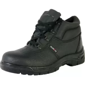 Image of Warrior Mens Chukka Work Safety Boots (9) (Black) - Black