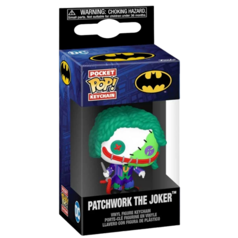 Image of Funko Pocket Pop Patchwork Joker Keychain FUN-80908