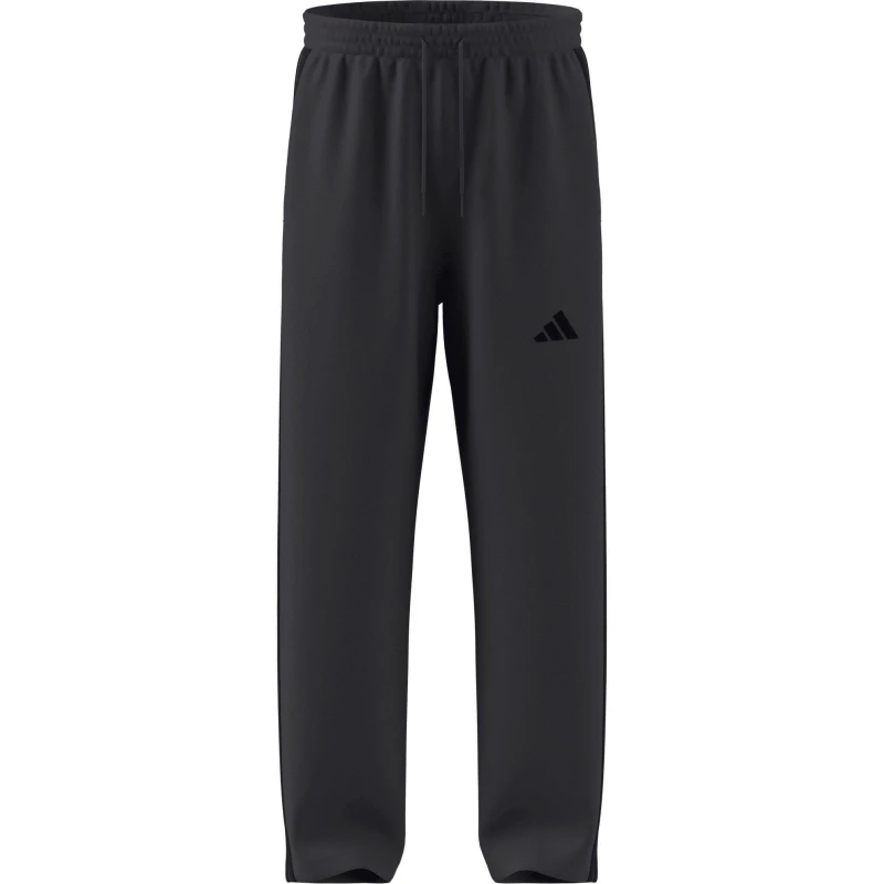 Image of adidas Mens Open Hem Fleece Joggers Grey Six/Black male 2XL