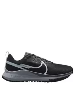 Image of Nike React Pegasus Trail 4 - Black/Grey, Size 7, Men