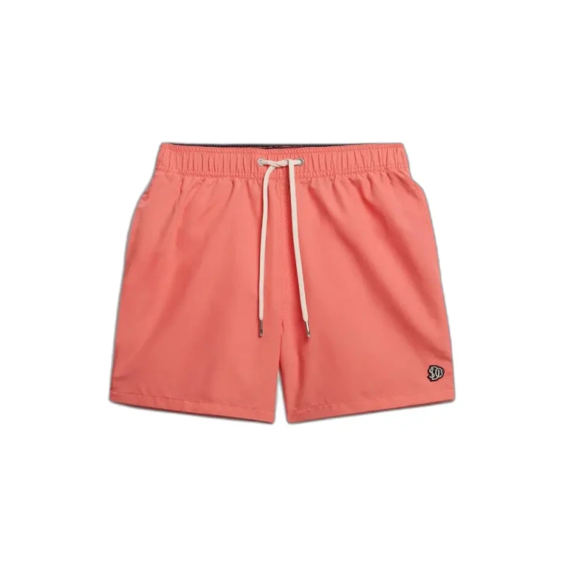 Image of Superdry Logo embroidered swim shorts Superdry 15 Rose Male L