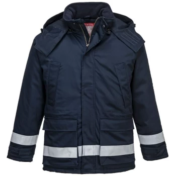 Image of Portwest - FR59NARXL - sz XL FR Anti-Static Winter Jacket - Navy