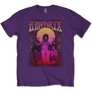Image of Jimi Hendrix - Karl Ferris Wheel Unisex Medium T-Shirt - Purple