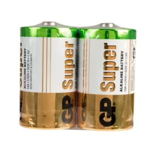 Image of GP GPPCA13AS002 Alkaline D Cell (Pack 2)