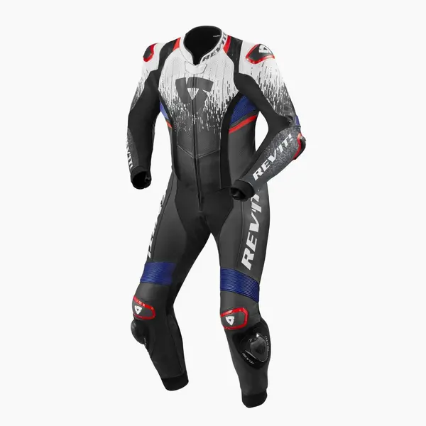 Image of REV'IT! Quantum 2 One Piece Racing Suit White Blue Size 48