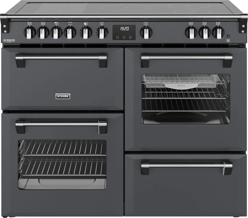Image of Stoves Richmond DX 110cm Electric Induction Range Cooker - Anthracite Grey 444412033 Grey